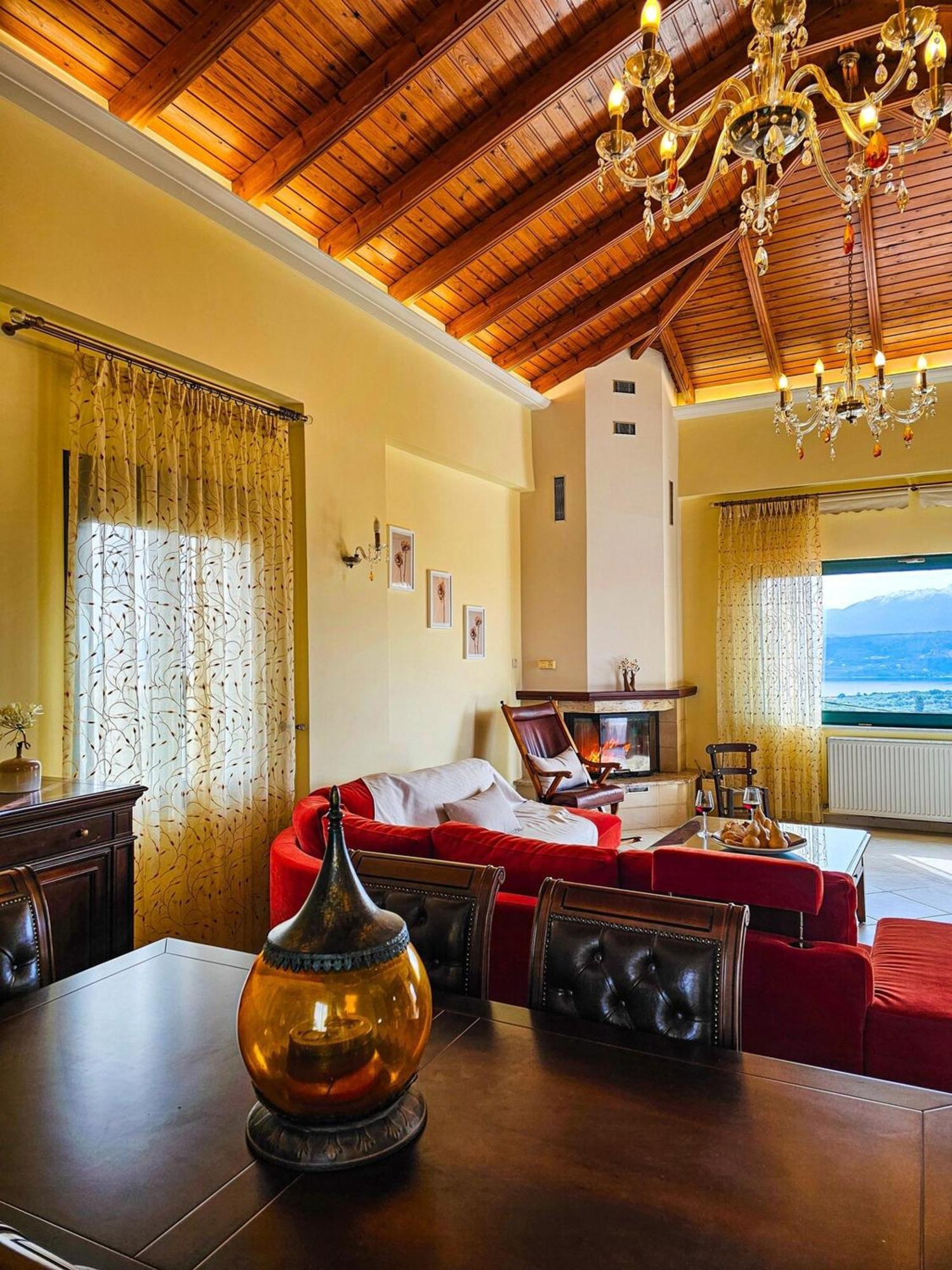 Villa Aitheras With Sea Views And Garden Sternai Luaran gambar
