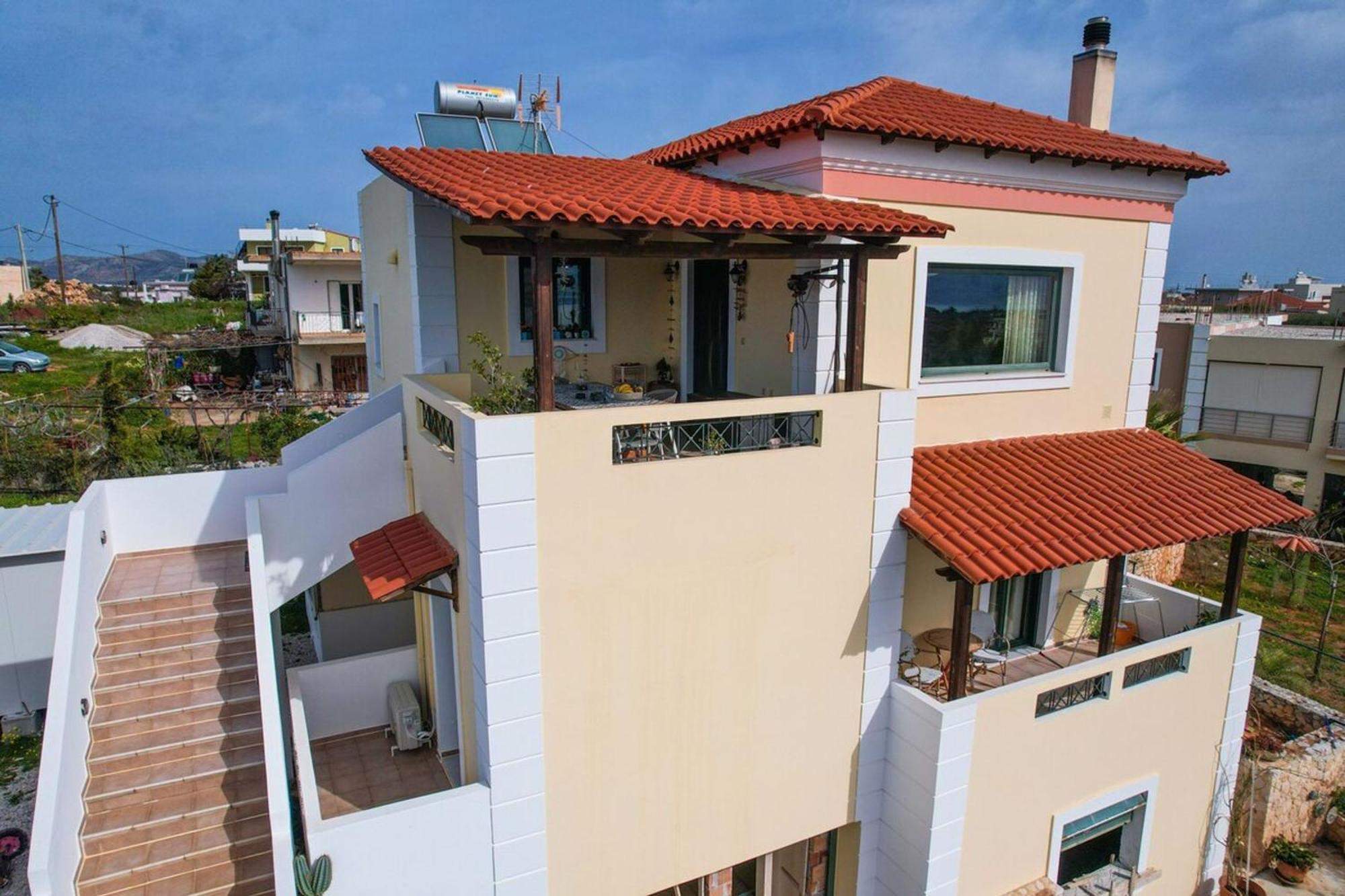 Villa Aitheras With Sea Views And Garden Sternai Luaran gambar