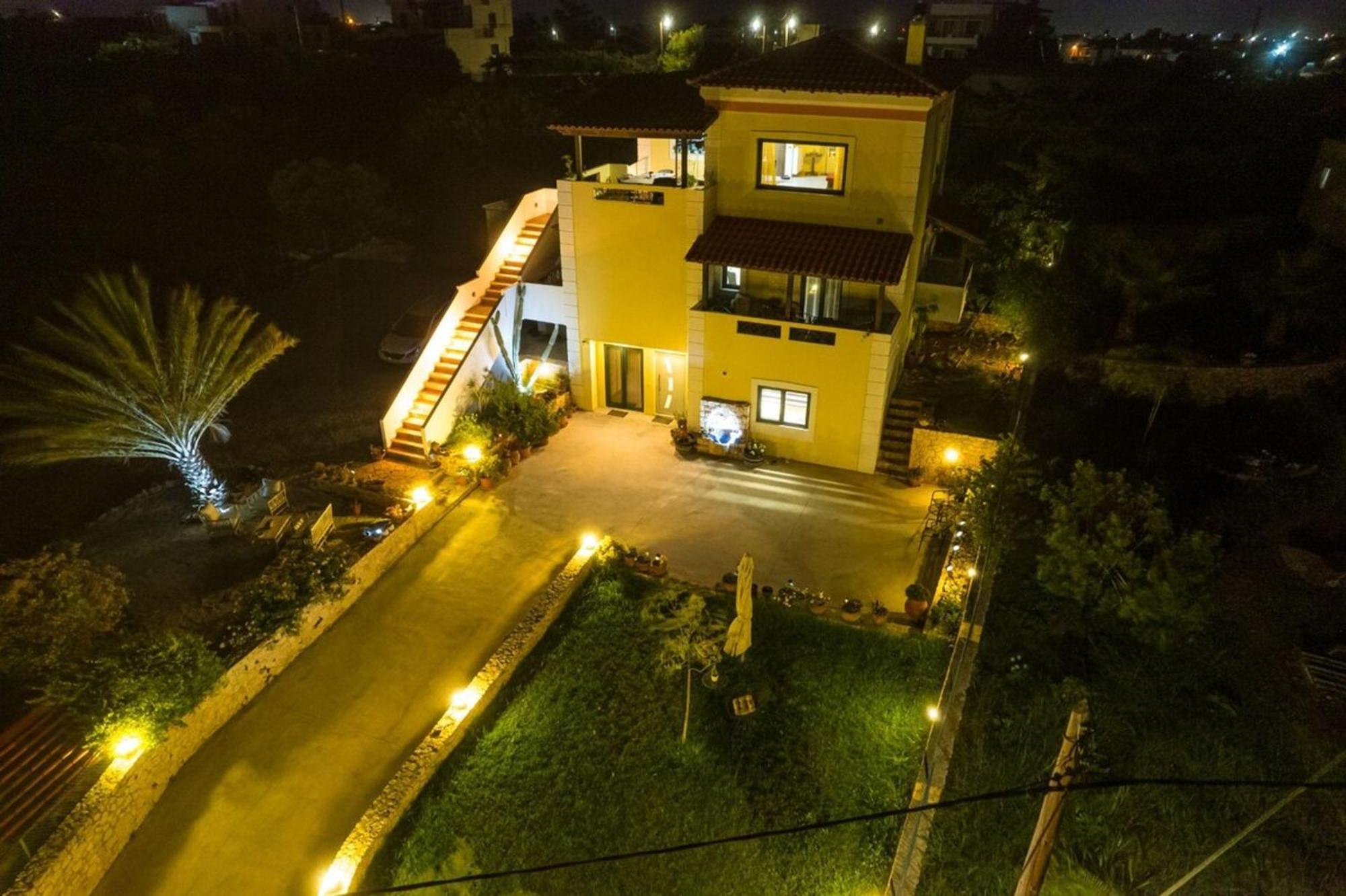 Villa Aitheras With Sea Views And Garden Sternai Luaran gambar