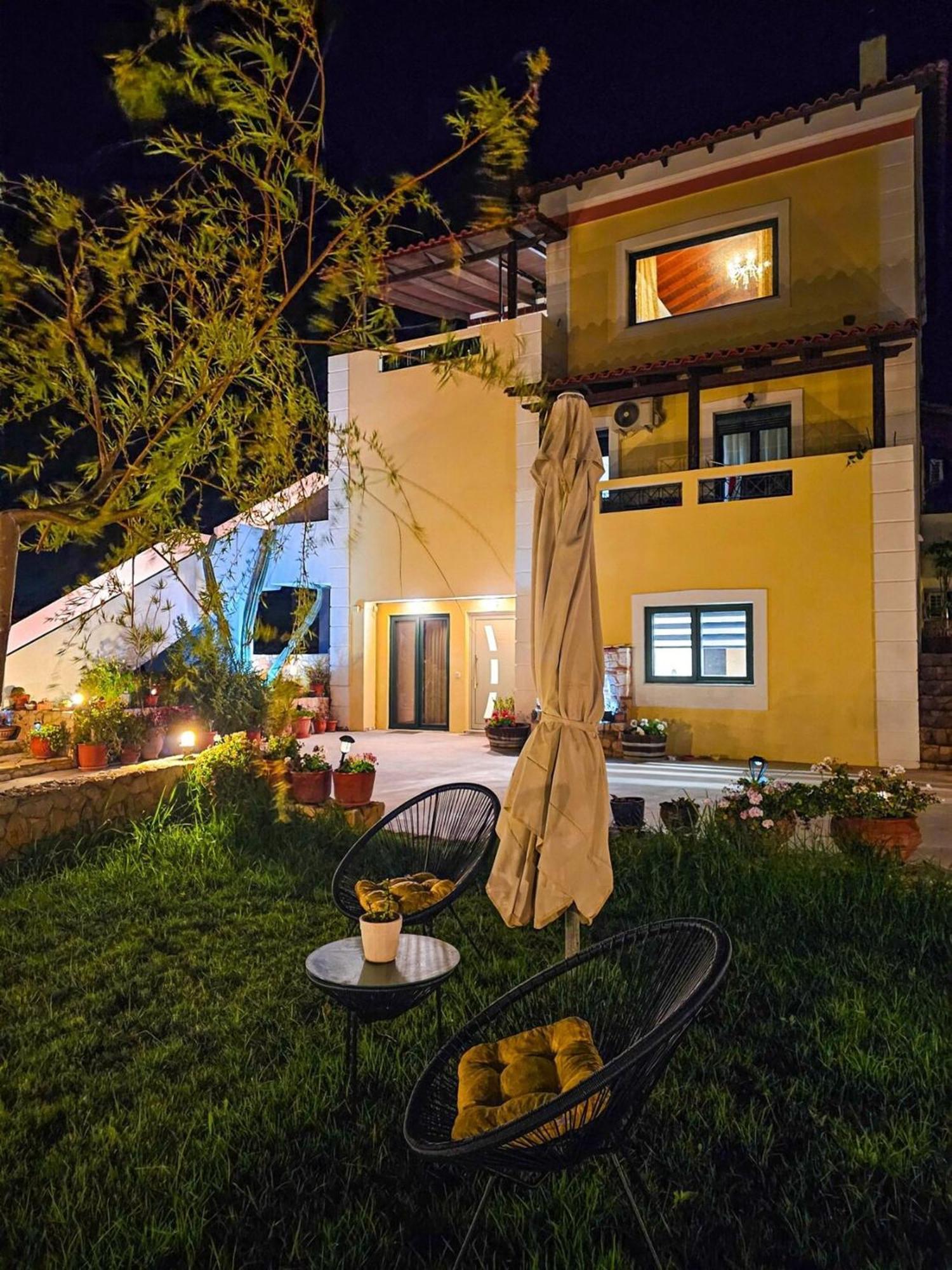 Villa Aitheras With Sea Views And Garden Sternai Luaran gambar